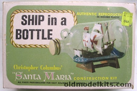 Multi-State Industries Ship in a Bottle Santa Maria, 1492-100 plastic model kit